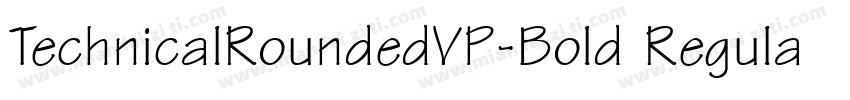 TechnicalRoundedVP-Bold Regular字体转换